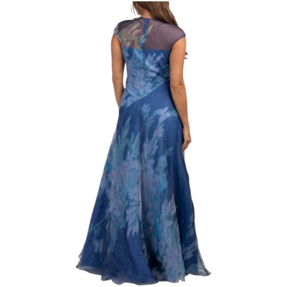 RENE BY RENE RUIZ Short Sleeve Floral Organza Gown - Picture 2 of 2